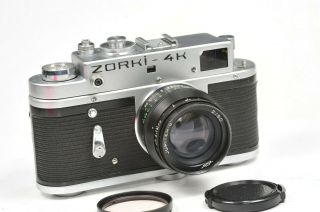 ZORKI 4K rangefinder camera with Jupiter 8,  based on Leica,  after CLA service 2