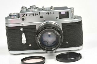 ZORKI 4K rangefinder camera with Jupiter 8,  based on Leica,  after CLA service 3