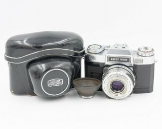 Zeiss Ikon Contaflex Bc 35mm Slr Camera W/ Tessar 50mm F/2.  8 Lens