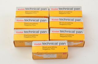 7x Kodak Technical Pan Tp - 120 Expired 01 1987 Fun Or Cool Effects,  Cool Storage