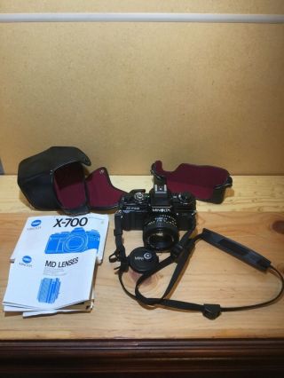 Minolta X - 700 35mm Slr Film Camera 1984/md 50mm F/1.  4 Lens Etc.  Parts/repair