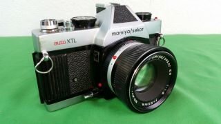 Mamiya/sekor Auto Xtl Slr Camera With Es 1:1.  8 F=55mm Lens