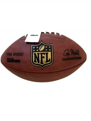 Wilson Nfl Logo Authentic Official Nwt Leather Football " The Duke " Roger Goodell