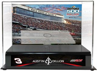Austin Dillon 2018 Daytona 500 Champion 1:24 Die Cast Display Case With Plate