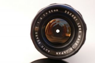Sears 55mm f1.  4 Lens,  M42,  but Sluggish Aperture 2