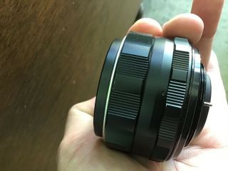 Pentax 50mm F/1.  4 Takumar Prime Lens With Metal Hood Smooth As Silk 3