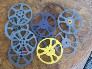 10 Assorted 16 Mm 7 " Diameter Motion Picture Film Take Up Reels 2 Day Ship