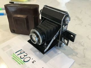 Vintage Folding Minolta Camera 1930s,  1:3:5,  Not True Case Great Shape