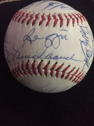 1985? California Angels Team Signed Baseball.  Jackson Carew Mauch,  Many Others