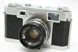 Vintage Yashica 35 Rangefinder Film Camera W/yashinon F2:8 Lens K006b