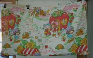 Strawberry Shortcake Vintage Full/double Bed Sheets 1 Fitted 2 Flat