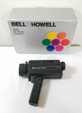 Vintage Bell & Howell 2123xl 8 Handheld Movie Camera