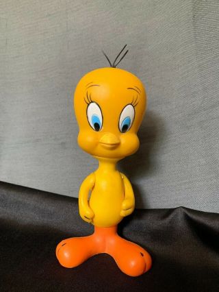 Vintage 1969 Tweety Bird Plastic Figurine Warner Bros 6 " Figure,