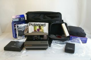 Polaroid Spectra System Instant Film Camera Kit W/ Remote Control Filters & Film