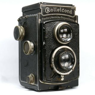 :rollei Rolleicord I (model 2) 6x6 120 Tlr Camera W/ Triotar 75mm F3.  8 Lens