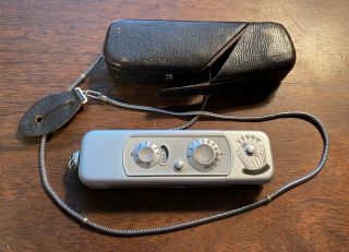 Vintage Minox B Subminiature Spy Camera W/leather Case & Chain