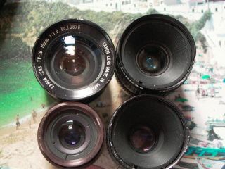 Cosmicar & Canon 10/1.  8,  12/1.  8,  16/1.  6,  25/1.  8 Cmt.  Lens M25 Pentax Q Q10 Q7 Q - S1