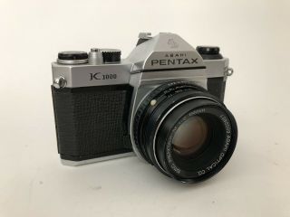 Asahi Pentax K1000 Camera W/50mm F2 Lens