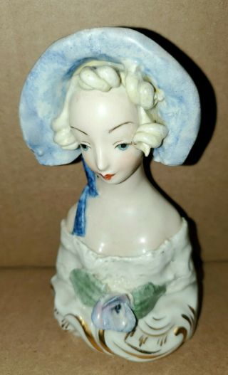 Vintage 1940s Corday Cybis Porcelain Woman Lady Figurine Bust Statue 5015 103