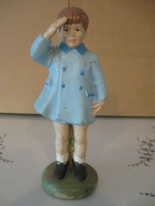 Vintage Young John F Kennedy Jr Salute At Jfk Funeral Ceramic Figurine