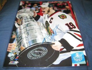 Jonathan Toews Chicago Blackhawks Nhl Hockey Stanley Cup Signed 11x14 Photo