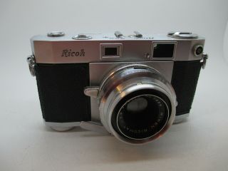 Ricoh 500 35mm Film Rangefinder Camera,  4.  5cm F2.  8 Lens,  Trigger Wind