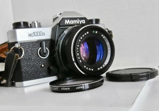 Mamiya Nc1000s 35 Mm.  Film Camera With Mamiya Sekor Cs F1.  7 50 Mm.  Standard Lens
