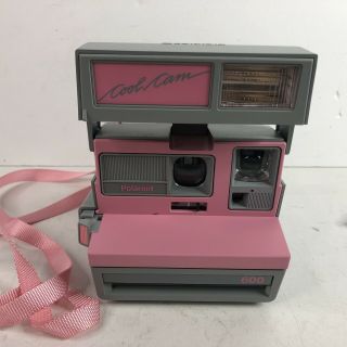 Vintage Polaroid Cool Cam 600 Pink & Gray Instant Camera