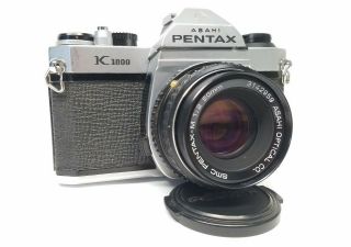 Pentax K1000 Slr 35mm Film Camera W/ Smc Pentax - M 50mm F/2.  8 Lens • Film