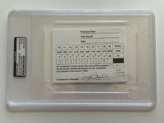 David Duval Brandon Chamblee 1997 Pga Golf Scorecard Signed Autograph Psa Dna