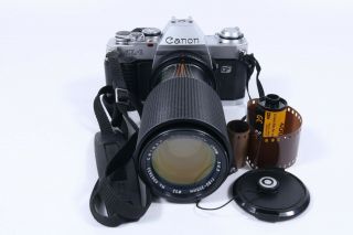 Vintage Canon Al - 1 35mm Slr Film Camera W/ 80 - 205mm F\4.  5 Macro Zoom Lens