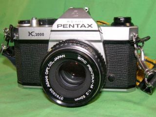 Asahi Pentax K 1000 Camera/smc Pentax - M 1:2 50 Mm Lens