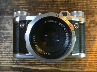 Eho Altissa 35mm Camera Altix V With Lens Carl Zeiss Jena Tessar 2.  8/50