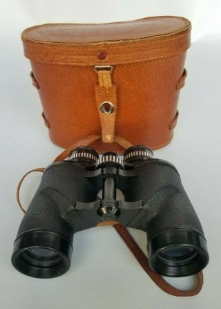 Vintage Tasco Binoculars W/ Leather Case 7 X 35 Light Weight Model