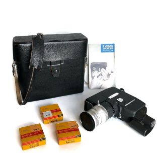 Canon Reflex Zoom 8 - 3 8mm Movie Camera - Case - Kodachrome 40 Kma 459