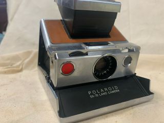Vintage Polaroid Sx - 70 Land Camera - Film And,  Tan Leather