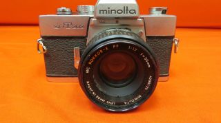 Minolta Srt - 202 Slr 35mm Camera With A Minolta Rokkor - X 45mm F2 Lens 5275