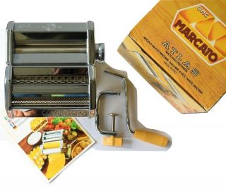 Pasta Noodle Maker Machine Marcato Atlas Vintage W/t Box Made In Italy Mod.  150
