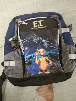Vintage E.  T.  Extra Terrestrial Backpack Book Bag Spielberg Movie Et