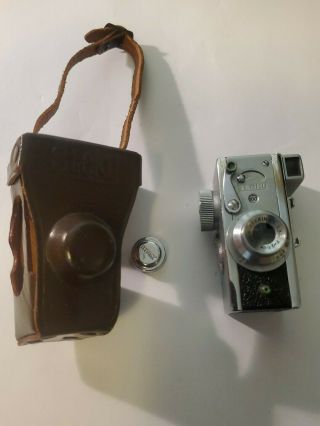 Steky Iiib 16mm Sub - Miniature Camera W/ 2.  5cm F/3.  5 Lens & Case E.  P.  Marks Japan