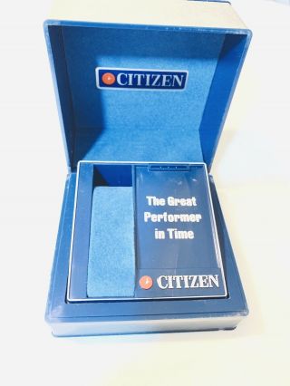 Vintage Men’s Citizen Storage Display Wrist Watch Box From The Late 1970s