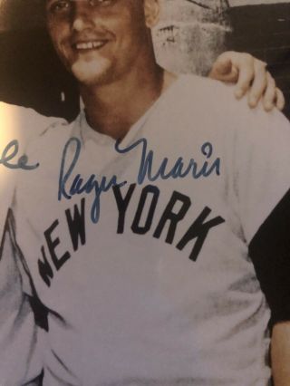 Mickey Mantle Roger Maris Yankees signed 8x10 photo 2