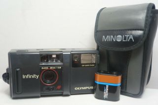 Vintage Olympus Infinity Af - 1:2.  8 Zuiko 35mm Lens Film Camera,