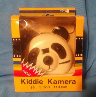 Kiddie Kamera Panda Face Camera Rare Vintage 70 