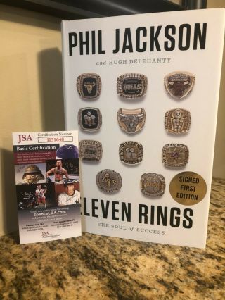 Hall Of Fame Head Coach Phil Jackson Signed Book Chicago Bulls Lakers Jsa