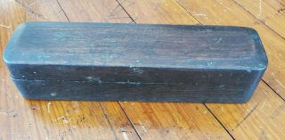 Vintage Sharpening Stone In Hand Made Wood Case Box 10 " Long