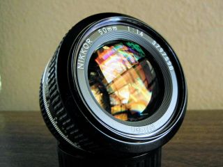 Nikon Nikkor 50mm F/1.  4 Lens (pre - Ai)