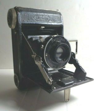Zeiss Ikon Folding Bellows Camera: Baby Ikonta 520/18,  127 Film.  Black Bellows.