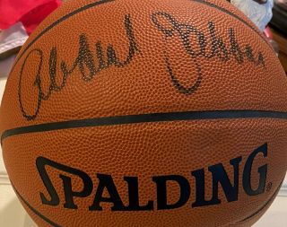 Kareem Abdul Jabbar Autographed Spalding Basketball Nba Indoor Outdoor
