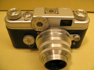 Vintage Argus C4 Range Finder Camera 35mm W Cintar 50mm F2.  8 Lens